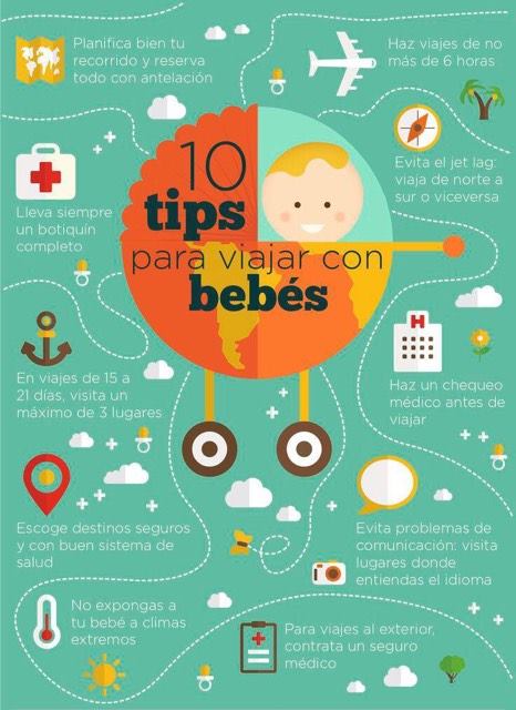 10 tips para viajar con bebés